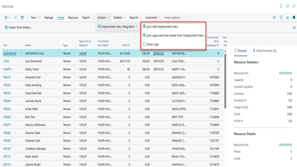 employeeheroconnector screenshot 2